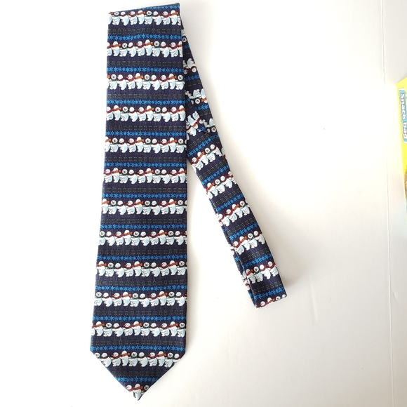 Addiction Ugly Christmas Tie Snowman - Picture 2 of 7